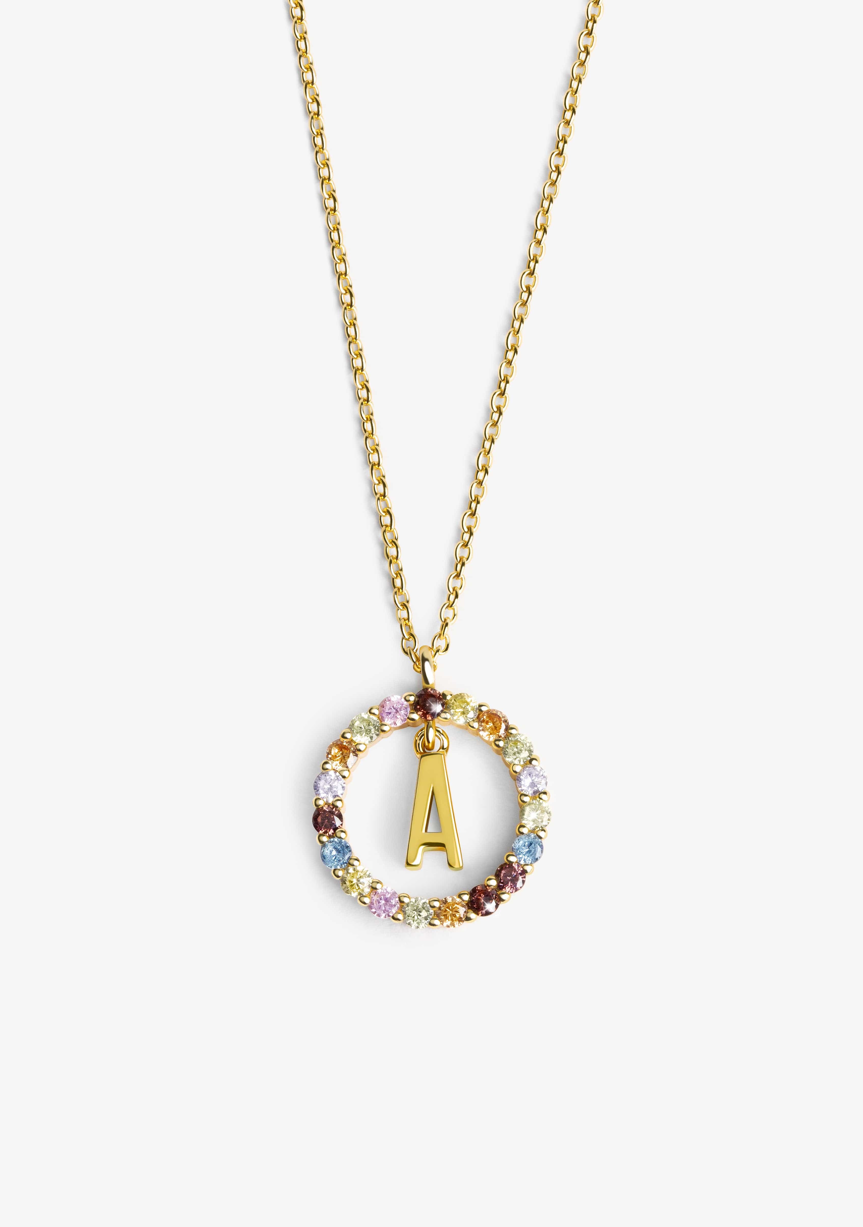 Swarovski letter hot sale a necklace