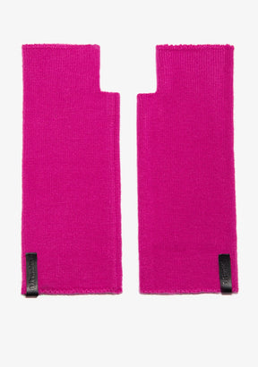 Nordische Trk gestrickte fingerlose Handschuhe Fushsia