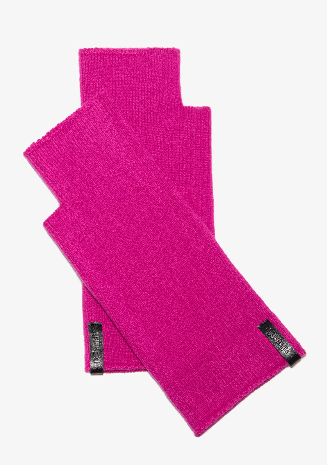 Nordische Trk gestrickte fingerlose Handschuhe Fushsia