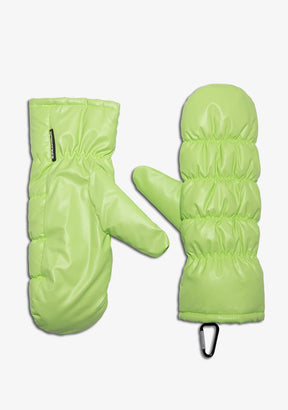 Nordic Bomb Puffer Mittens Green