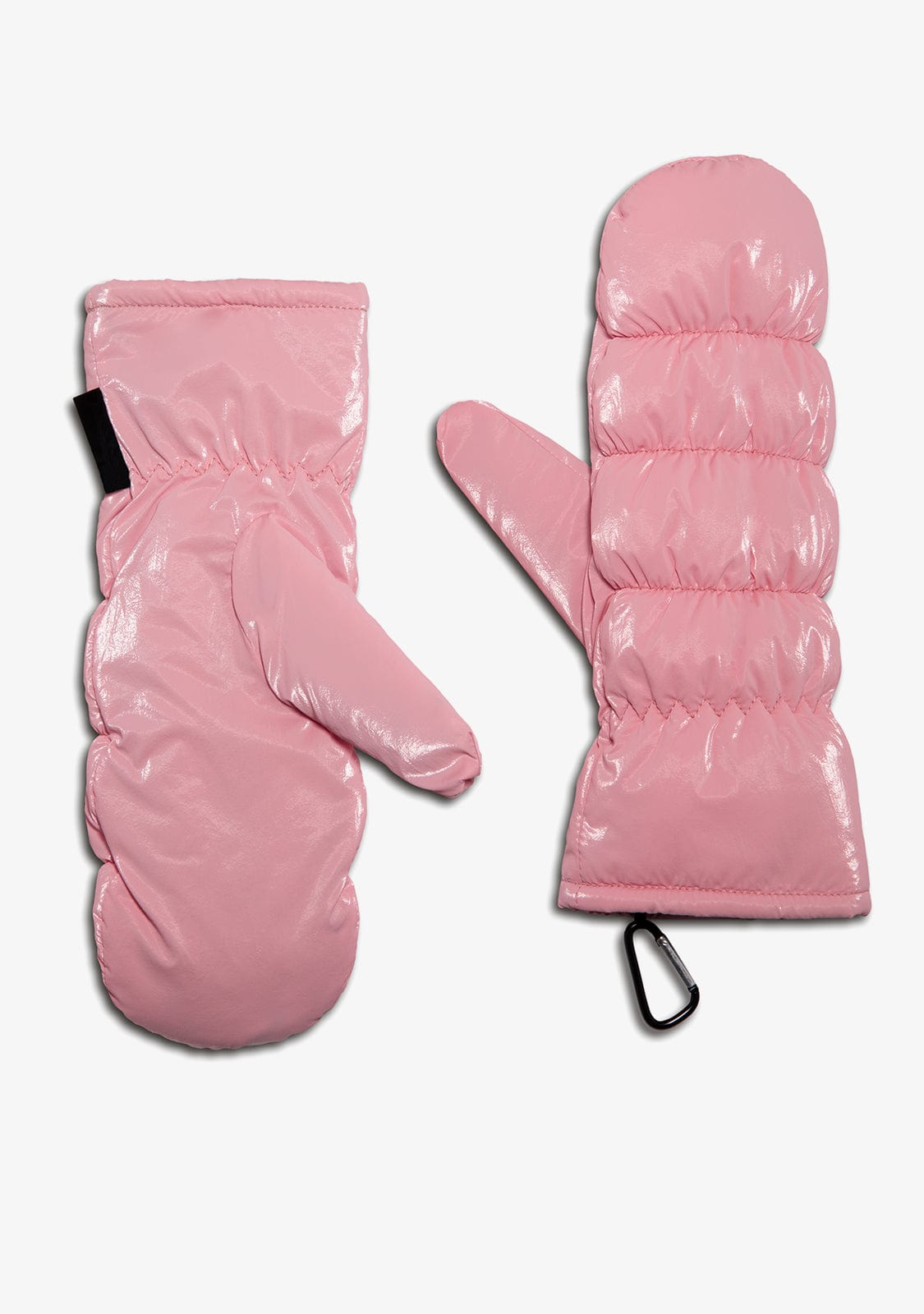 Nordic Bomb Puffer Mittens Pink