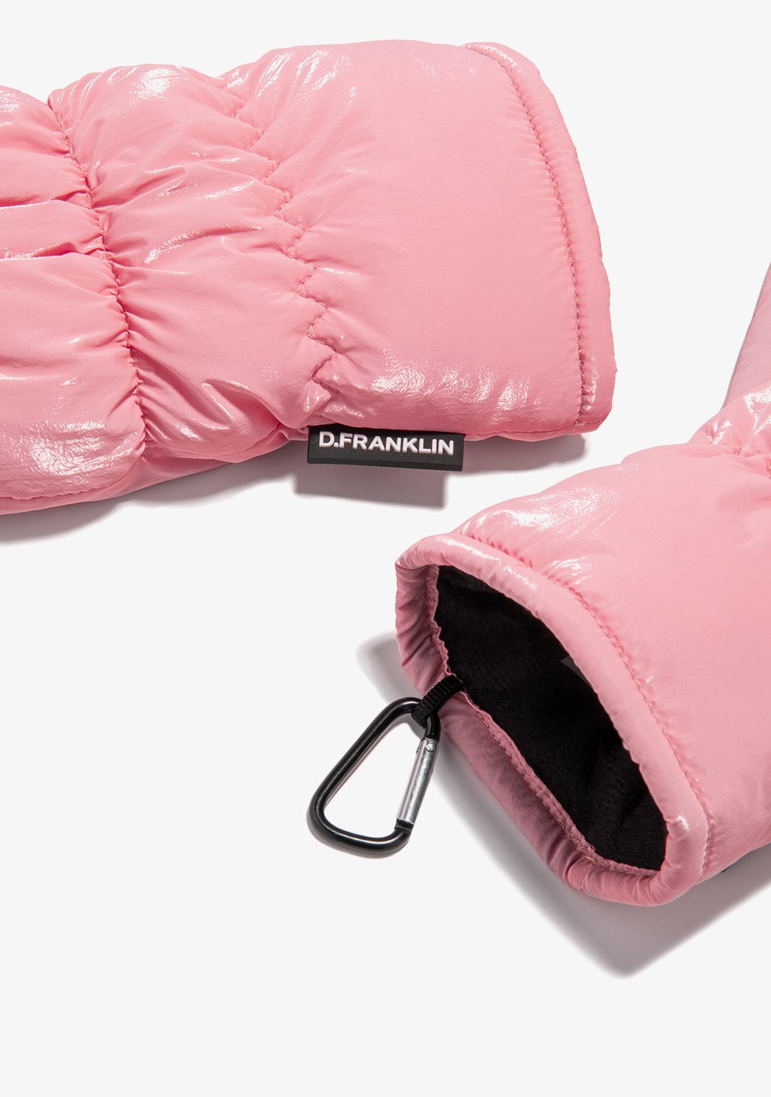 Nordic Bomb Puffer Mittens Pink