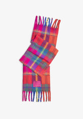 Nordic Basic Plaid Schal rosa / blau