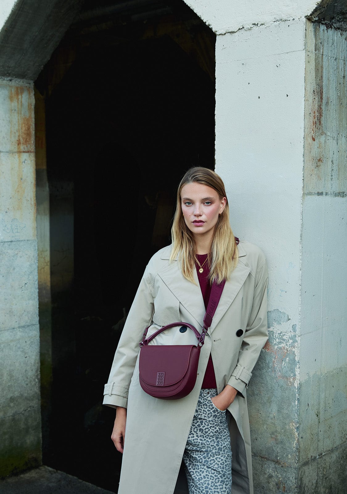 Bolso Double Burgundy Kalk