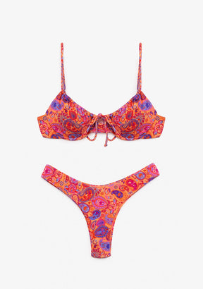 Bikini Rinna Top + Gina Bottom Paisley Punch