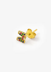 Piercing Initiale Multicolor Gold